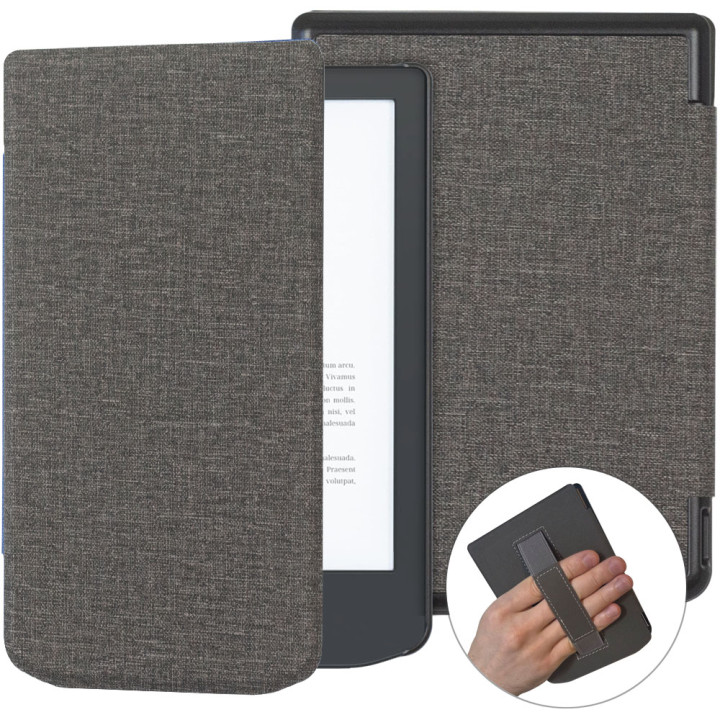 Чехол Galeo Superslim with Handstrap для Pocketbook 629 Verse / 634 Verse Pro / 619 Verse Lite Grey
