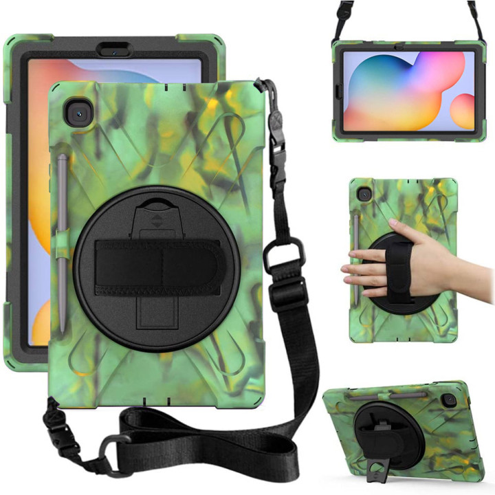 Противоударный чехол Galeo Heavy Duty для Samsung Galaxy Tab S6 Lite SM-P610, SM-P615 Camo
