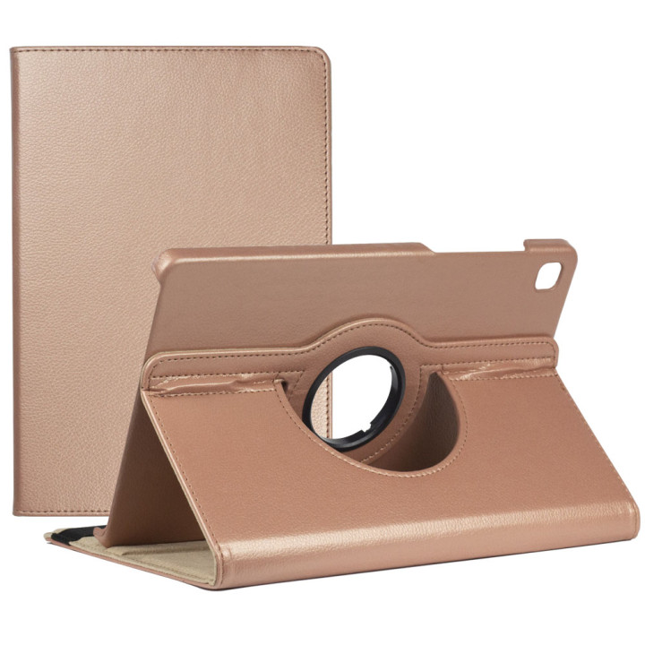 Поворотный чехол для Samsung Galaxy Tab S6 Lite SM-P610, SM-P615 Rose Gold