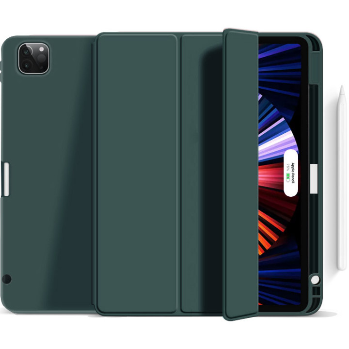 Чохол ZOYU Flex with Pencil Holder для Apple iPad Pro 12.9 M1 (2021) Dark Green