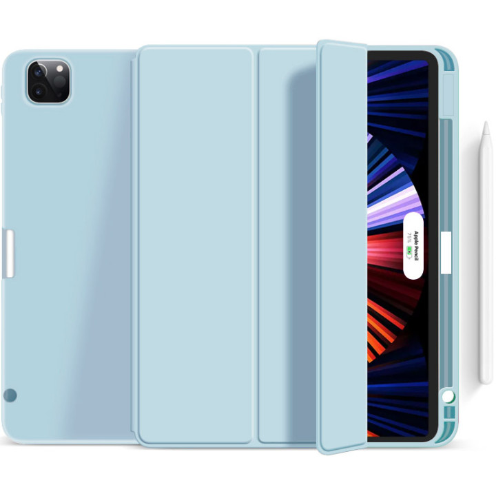 Чехол ZOYU Flex with Pencil Holder для Apple iPad Pro 12.9 M1 (2021) Light Blue