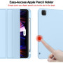 Чехол ZOYU Flex with Pencil Holder для Apple iPad Pro 12.9 M1 (2021) Light Blue