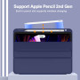 Чехол ZOYU Flex with Pencil Holder для Apple iPad Pro 12.9 M1 (2021) Navy Blue