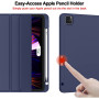Чехол ZOYU Flex with Pencil Holder для Apple iPad Pro 12.9 M1 (2021) Navy Blue