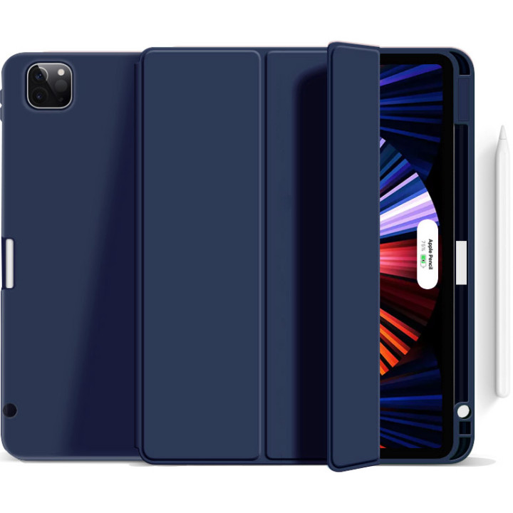 Чехол ZOYU Flex with Pencil Holder для Apple iPad Pro 12.9 M1 (2021) Navy Blue
