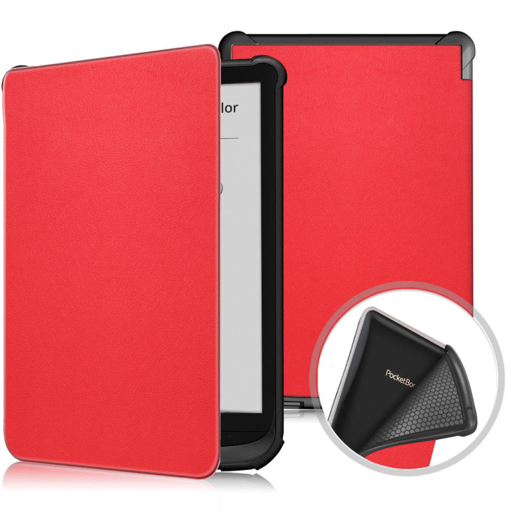 Чехол Galeo TPU Folio для Pocketbook 606, 628 Touch Lux 5, 633 Color Red