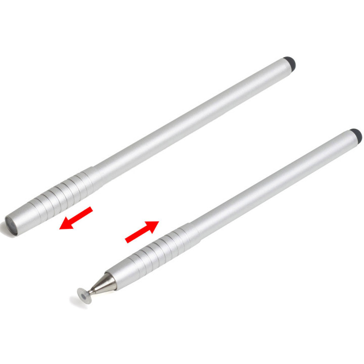 Стилус для планшета / смартфона Galeo Slider Capacitive Pen 2-in-1 Silver