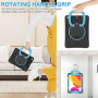 Чохол з ручкою-підставкою Galeo Anti-Drop для Apple iPad 9/8/7 10.2" (2021/2020/2019) Black/Cyan
