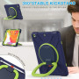 Чохол з ручкою-підставкою Galeo Anti-Drop для Apple iPad 9/8/7 10.2" (2021/2020/2019) Navy/Green