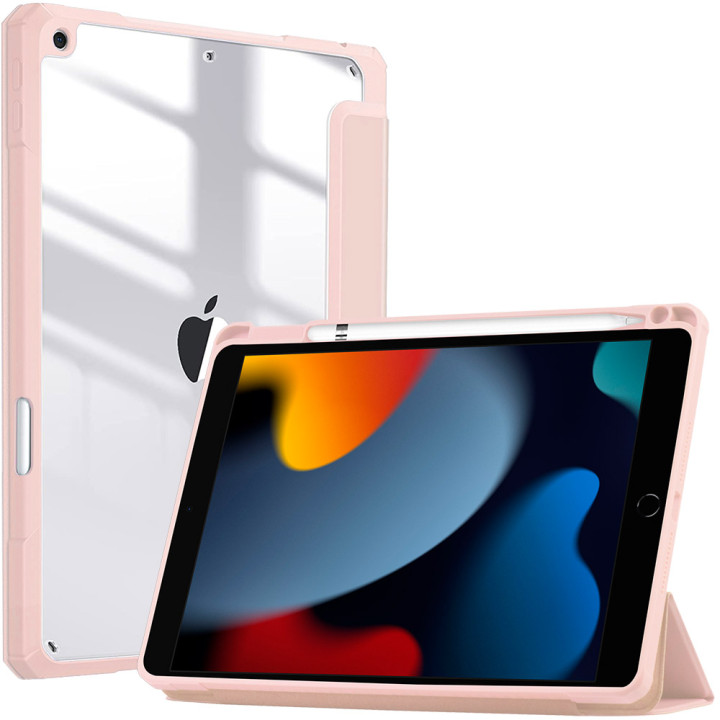 Чехол ZOYU Hybrid Case with Pencil Holder для iPad 9 / 8 10.2" (2021 / 2020) Pink
