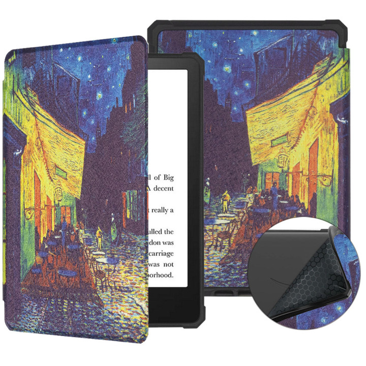 Чехол Galeo TPU Print для Amazon Kindle Paperwhite 11th Gen 6.8" (2021) Cafe Terrace at Night