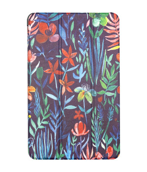 Чехол Galeo Slimline Print для Samsung Galaxy Tab E 9.6 SM-T560, SM-T561 Flowers