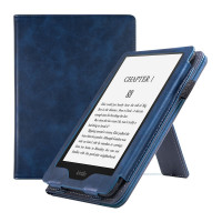 Чохол Galeo Leather Vertical Stand Amazon Kindle Paperwhite 11th Gen 6.8" (2021) Navy Blue