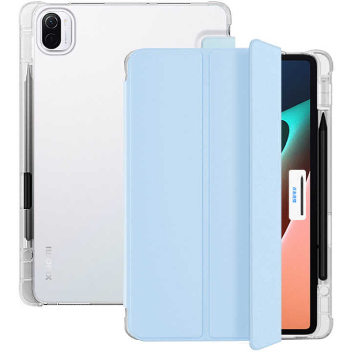 Чехол Galeo TPU Trifold with Stylus Holder для Xiaomi Pad 5 / Pad 5 Pro Light Blue
