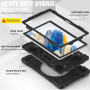 Противоударный чехол Galeo Heavy Duty для Samsung Galaxy Tab A8 10.5 SM-X200, SM-X205 Black