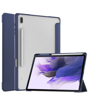 Чехол Galeo Hybrid Case with S-Pen Holder для Samsung Galaxy Tab S7 FE / S7+ / S8+ Navy Blue