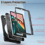 Протиударний чохол з ручкою-підставкою Galeo Anti-Drop для Xiaomi Pad 5 / Pad 5 Pro Black