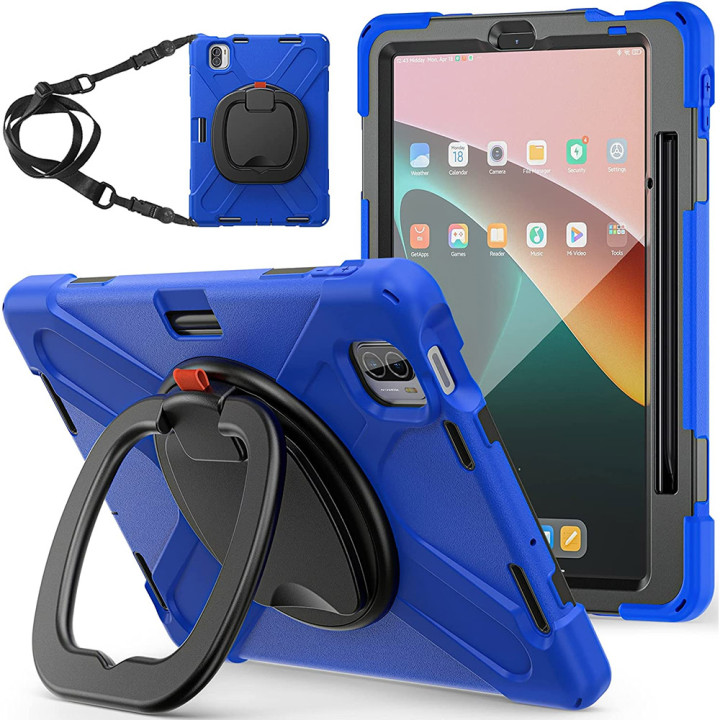 Протиударний чохол з ручкою-підставкою Galeo Anti-Drop для Xiaomi Pad 5 / Pad 5 Pro Navy Blue