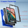 Протиударний чохол з ручкою-підставкою Galeo Anti-Drop для Xiaomi Pad 5 / Pad 5 Pro Navy Blue