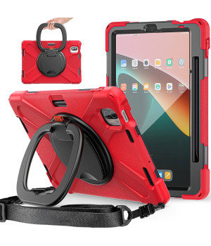 Протиударний чохол з ручкою-підставкою Galeo Anti-Drop для Xiaomi Pad 5 / Pad 5 Pro Red