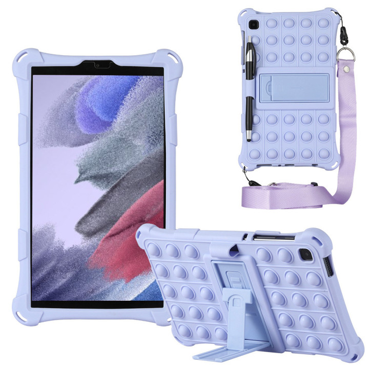 Силиконовый чехол Galeo Pop It для Samsung Galaxy Tab A7 Lite 8.7 SM-T220, T225 Lilac