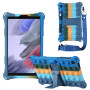 Силиконовый чехол Galeo Pop It для Samsung Galaxy Tab A7 Lite 8.7 SM-T220, T225 Rainbow Dark Blue