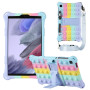 Силиконовый чехол Galeo Pop It для Samsung Galaxy Tab A7 Lite 8.7 SM-T220, T225 Rainbow Light Blue