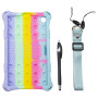 Силиконовый чехол Galeo Pop It для Samsung Galaxy Tab A7 Lite 8.7 SM-T220, T225 Rainbow Light Blue