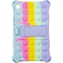 Силиконовый чехол Galeo Pop It для Samsung Galaxy Tab A7 Lite 8.7 SM-T220, T225 Rainbow Light Blue