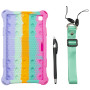 Силіконовий чохол Galeo Pop It для Samsung Galaxy Tab A7 Lite 8.7 SM-T220, T225 Rainbow Pink