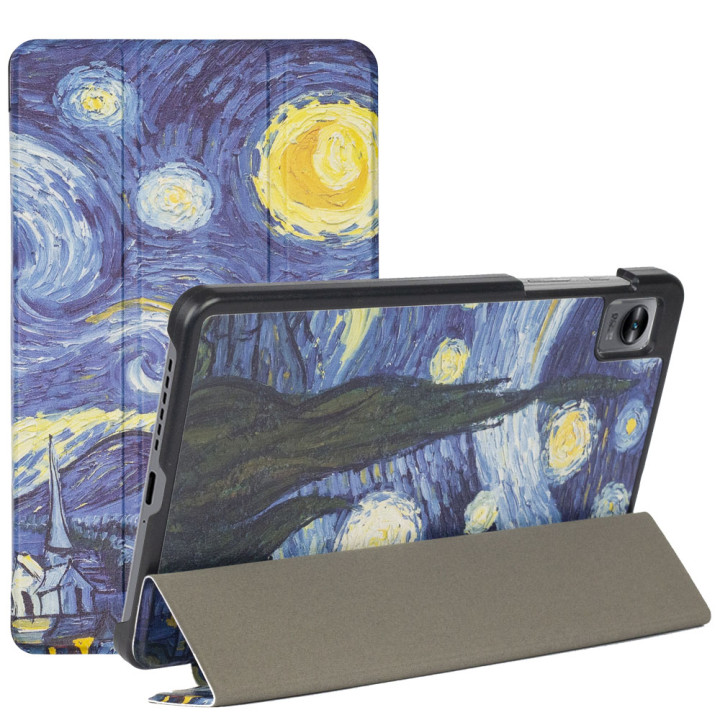 Чехол Galeo Slimline Print для Realme Pad mini 8.7 (2022) Van Gogh