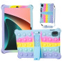 Силіконовий чохол Galeo Pop It для Xiaomi Pad 5 / Pad 5 Pro Rainbow Light Blue