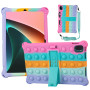 Силіконовий чохол Galeo Pop It для Xiaomi Pad 5 / Pad 5 Pro Rainbow Pink
