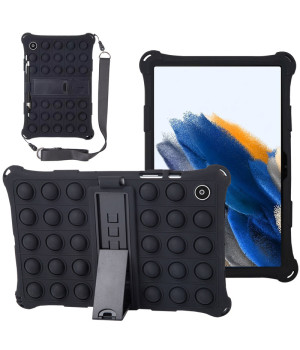 Силиконовый чехол Galeo Pop It для Samsung Galaxy Tab A8 10.5 SM-X200, SM-X205 Black