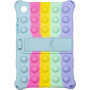 Силиконовый чехол Galeo Pop It для Samsung Galaxy Tab A8 10.5 SM-X200, SM-X205 Rainbow Light Blue