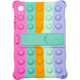 Силиконовый чехол Galeo Pop It для Samsung Galaxy Tab A8 10.5 SM-X200, SM-X205 Rainbow Pink