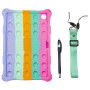 Силиконовый чехол Galeo Pop It для Samsung Galaxy Tab A8 10.5 SM-X200, SM-X205 Rainbow Pink