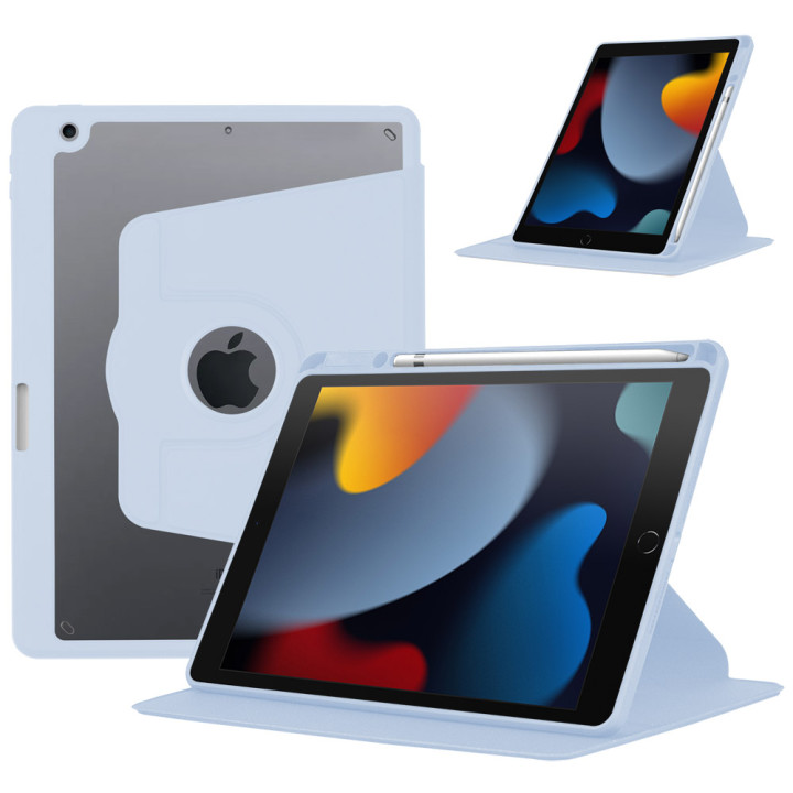 Чохол Galeo Hybrid Rotating Stand для Apple iPad 7/8/9 10.2" (2019/2020/2021) Light Blue