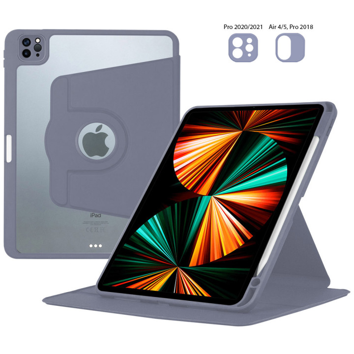 Чохол Galeo Hybrid Rotating Stand для Apple iPad Air 11 (2024/2025), Air 4/5, iPad Pro 11 Heather