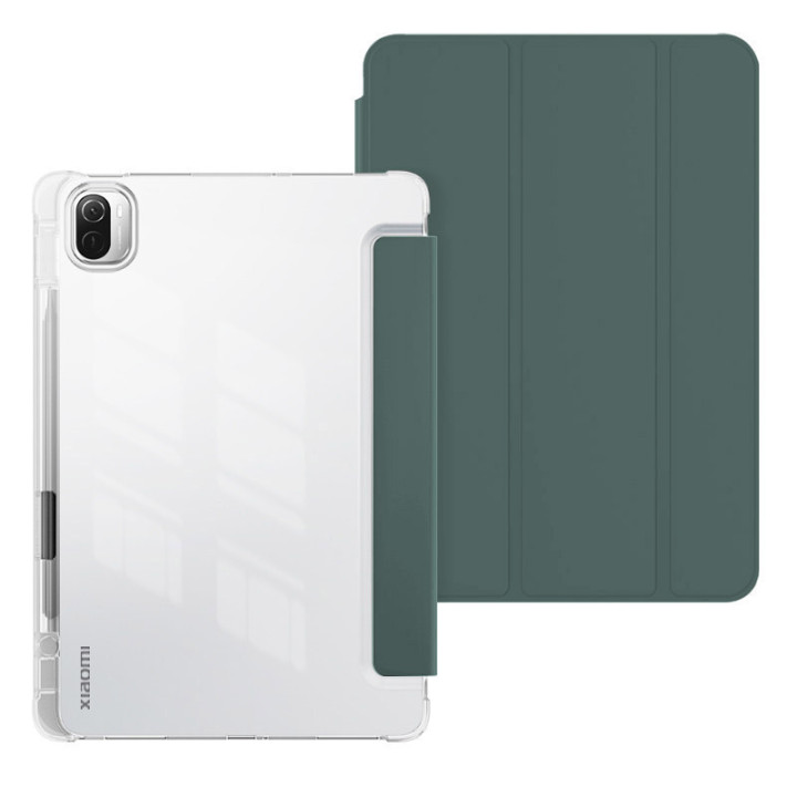 Чохол Galeo TPU Trifold with Stylus Holder для Xiaomi Pad 5 / Pad 5 Pro Dark Green