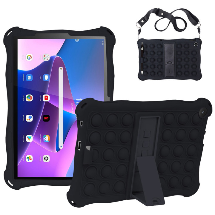 Силіконовый чохол Galeo Pop It для Lenovo Tab M10 3rd Gen (2022) 10.1" TB-328FU, TB-328XU Black