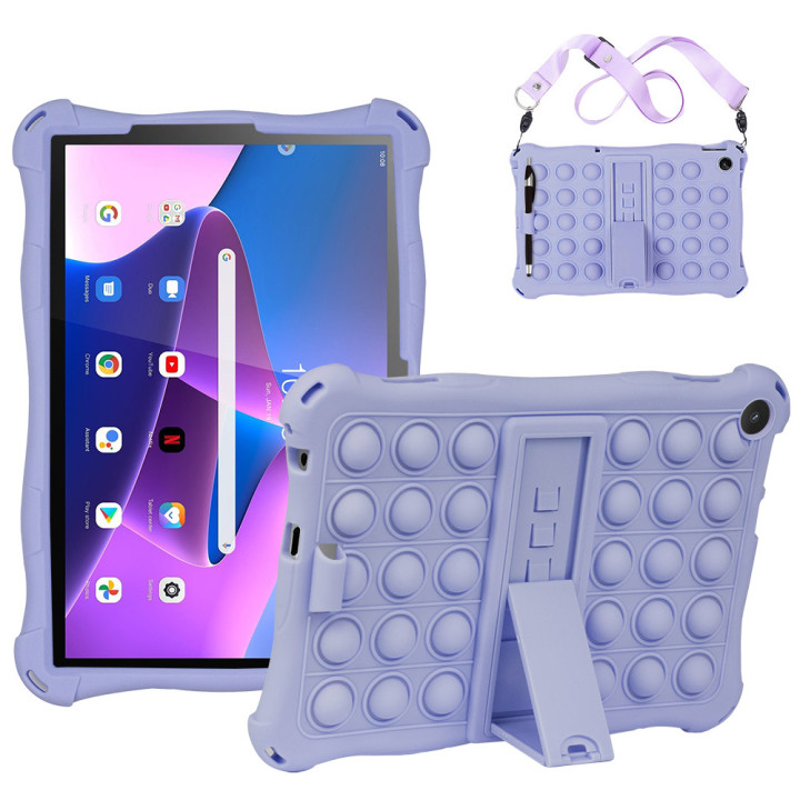 Силіконовый чохол Galeo Pop It для Lenovo Tab M10 3rd Gen (2022) 10.1" TB-328FU, TB-328XU Lilac
