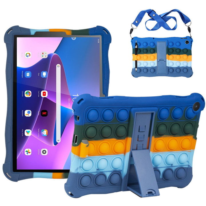 Силіконовый чохол Galeo Pop It для Lenovo Tab M10 3rd Gen (2022) 10.1" TB-328FU, TB-328XU Rainbow DB