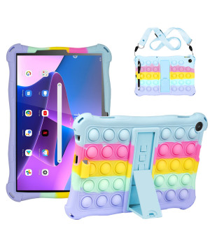 Силіконовый чохол Galeo Pop It для Lenovo Tab M10 3rd Gen (2022) 10.1" TB-328FU, TB-328XU Rainbow LB