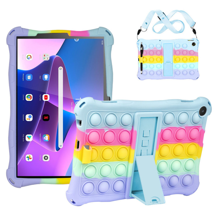 Силіконовый чохол Galeo Pop It для Lenovo Tab M10 3rd Gen (2022) 10.1" TB-328FU, TB-328XU Rainbow LB