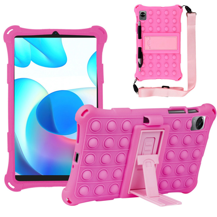 Силиконовый чехол Galeo Pop It для realme Pad mini 8.7 (2022) Pink