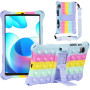 Силіконовий чохол Galeo Pop It для realme Pad mini 8.7 (2022) Rainbow Light Blue