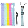 Силіконовий чохол Galeo Pop It для realme Pad mini 8.7 (2022) Rainbow Light Blue