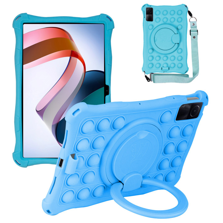 Силіконовий чохол Galeo Pop It with Handle для Xiaomi Redmi Pad 10.61" Blue