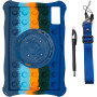 Силіконовий чохол Galeo Pop It with Handle для Xiaomi Redmi Pad 10.61" Rainbow Dark Blue